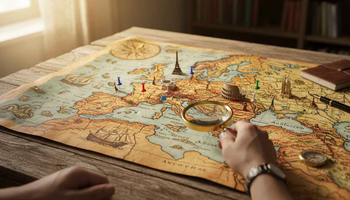 best places to visit in europe map